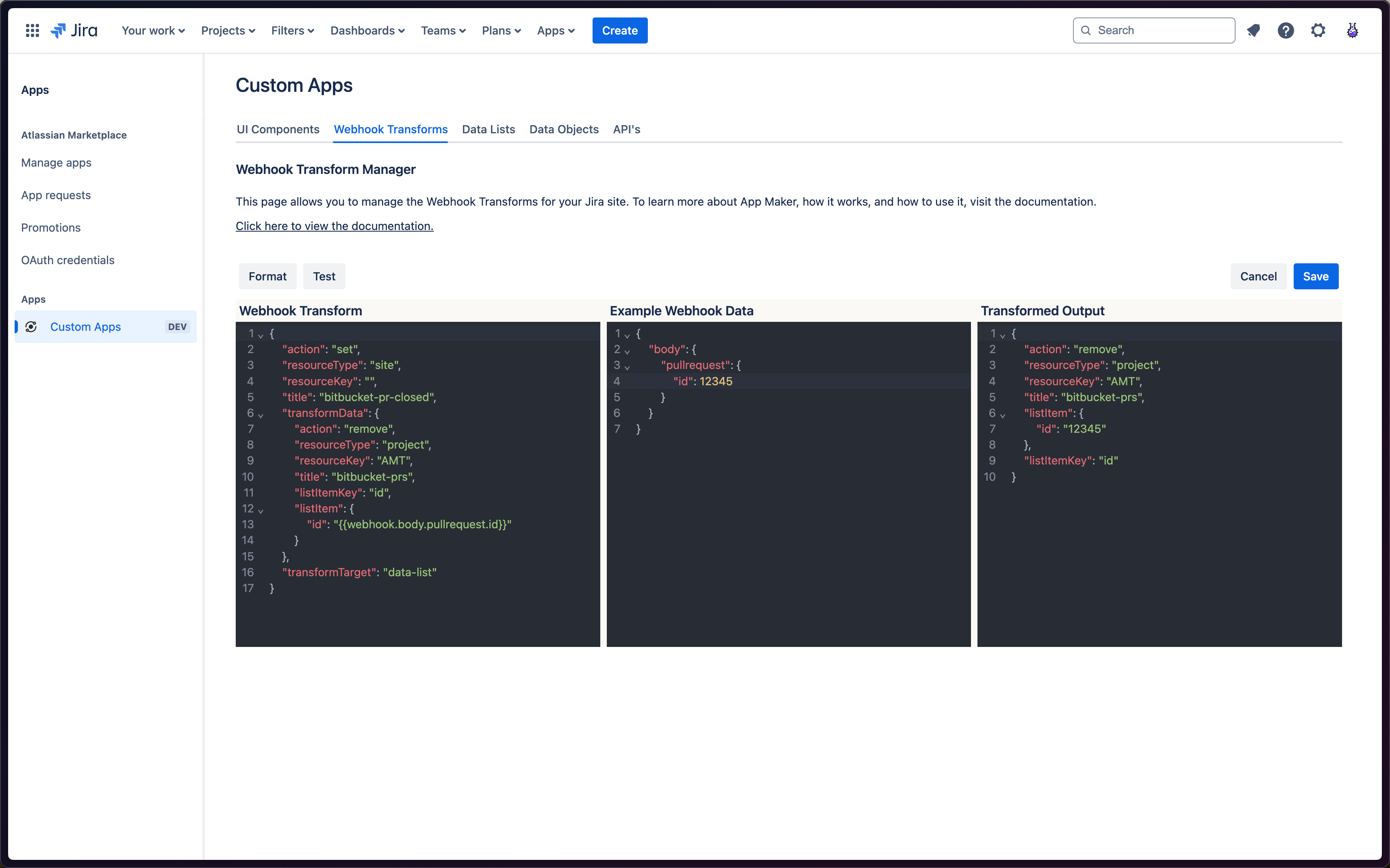 Pull Request Closed Transform