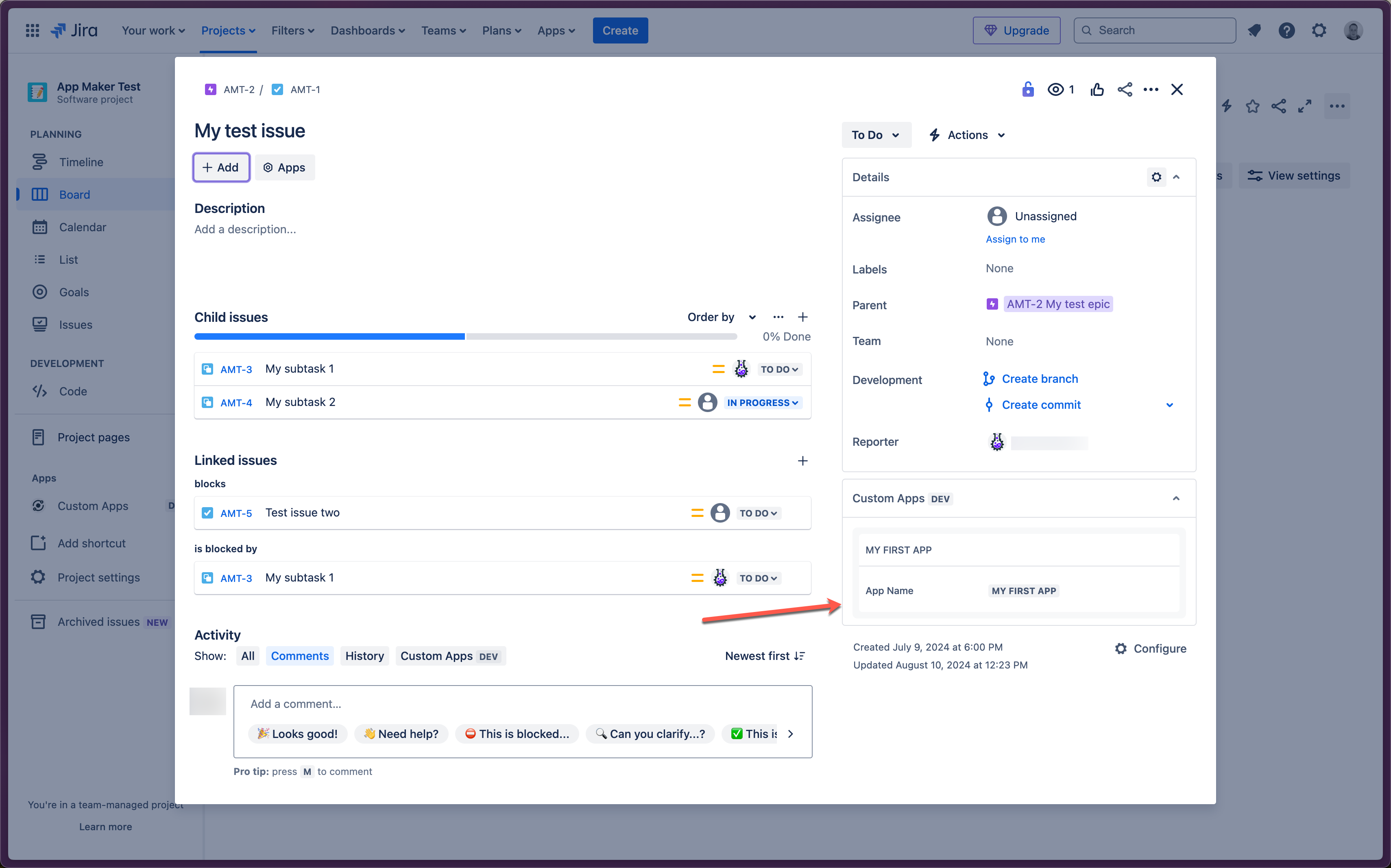 Jira Issue Context